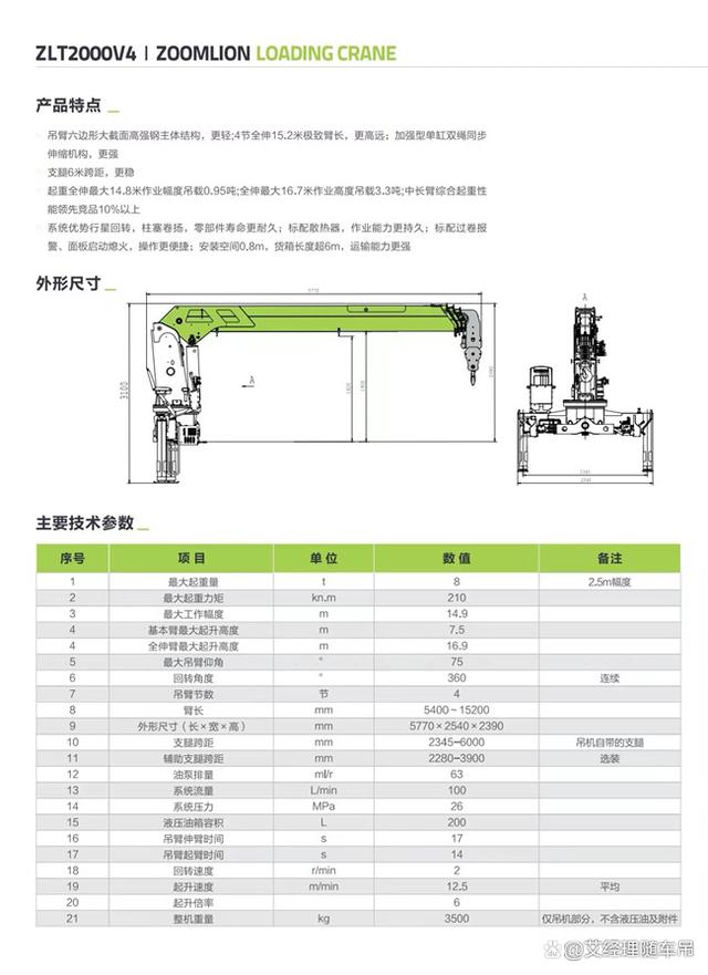 中聯(lián)8噸隨車(chē)吊 卓越性能與靈活適配的完美結(jié)合