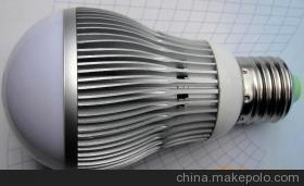 【5W大功率LED球泡 LED燈泡 LED Lamp】價格,廠家,圖片,其他LED燈具,廣州市旭陽塑膠五金模具-